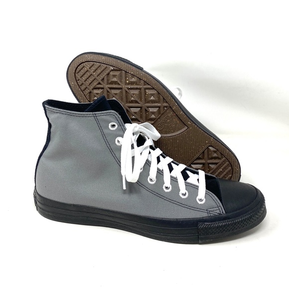 Converse Ctas High Top Canvas Gray Black Women Size Sneakers Custom A03947C-BKGR - Picture 4 of 10